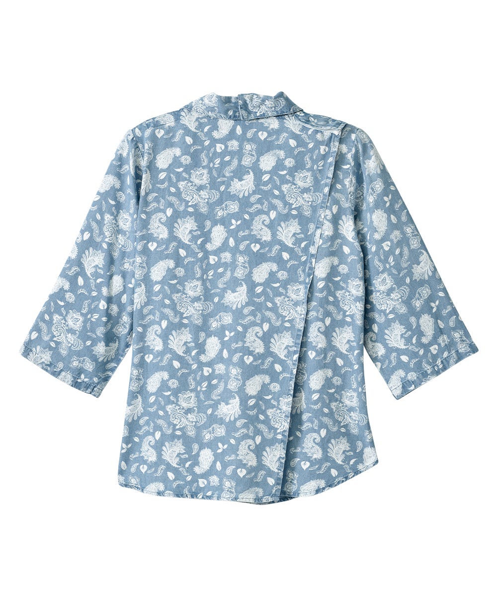 Women's Open Back 3/4 Sleeve Blouse