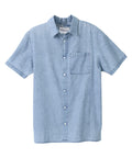 Men's Adaptive Open Back Short Sleeve Dress Shirt