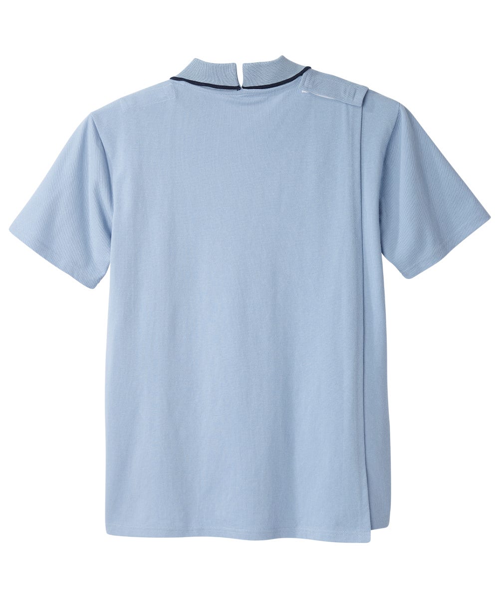 Men's Open Back Polo Shirt with Zip - Clearance