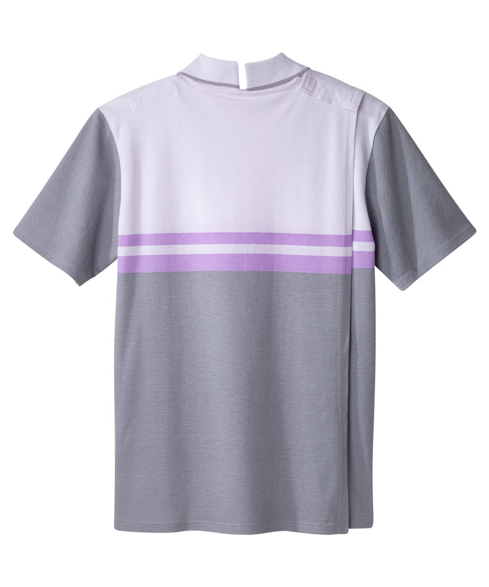 Men's Open Back Polo Shirt with Zip - Clearance