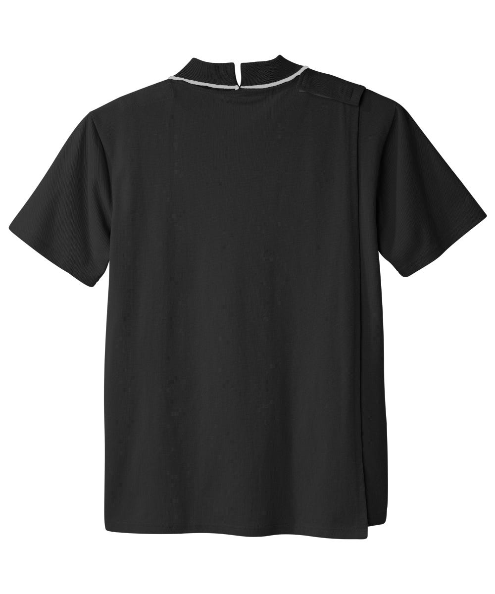 Men's Open Back Polo Shirt with Zip - Clearance