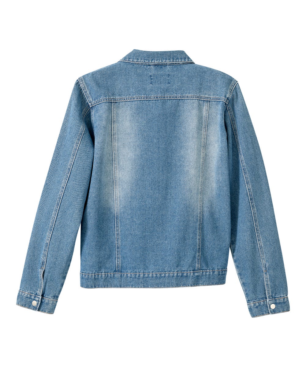 Men's Self Dressing Magnetic Closure Jean Jacket