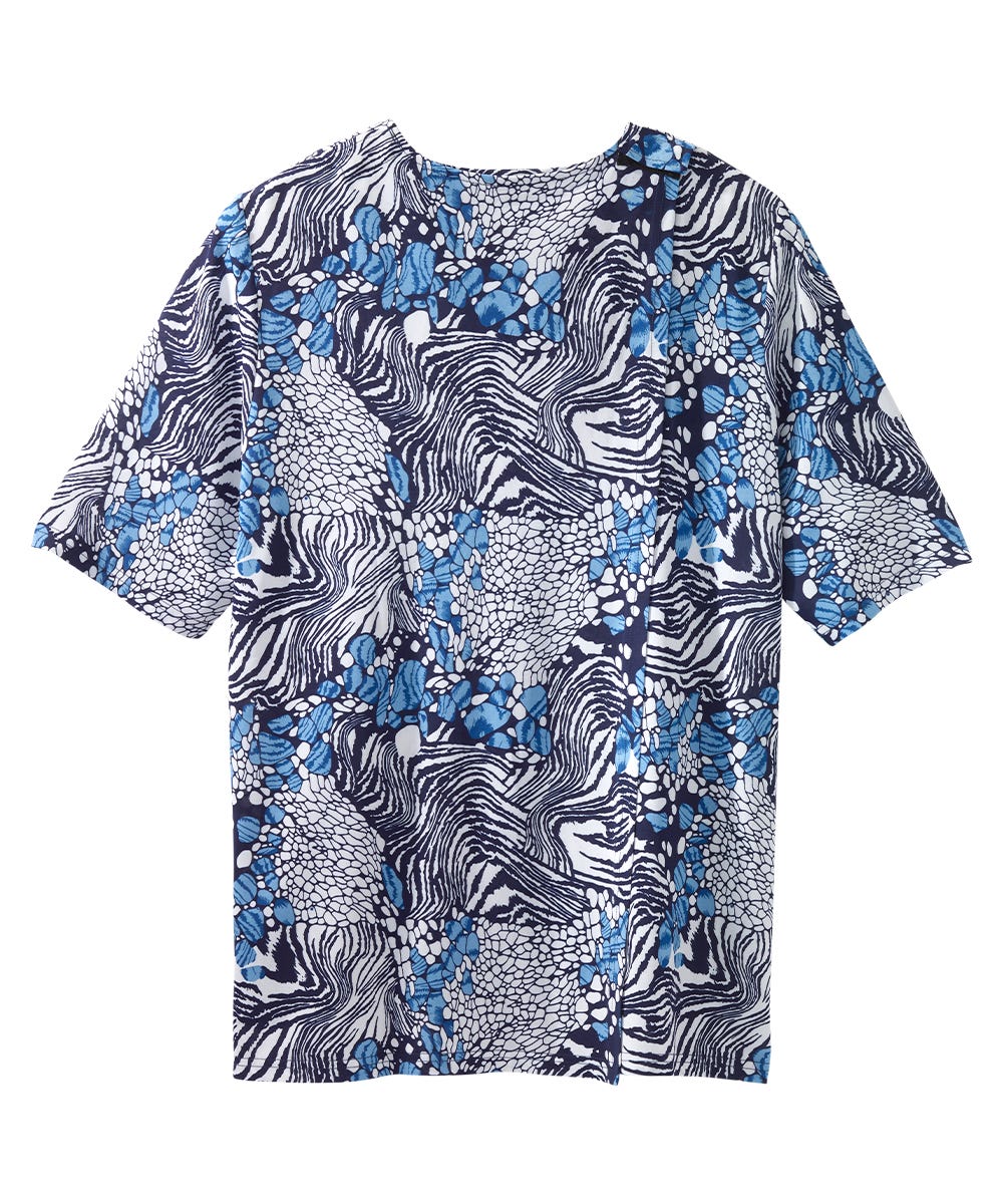 Women's Open Back Short Sleeve Twofer Top