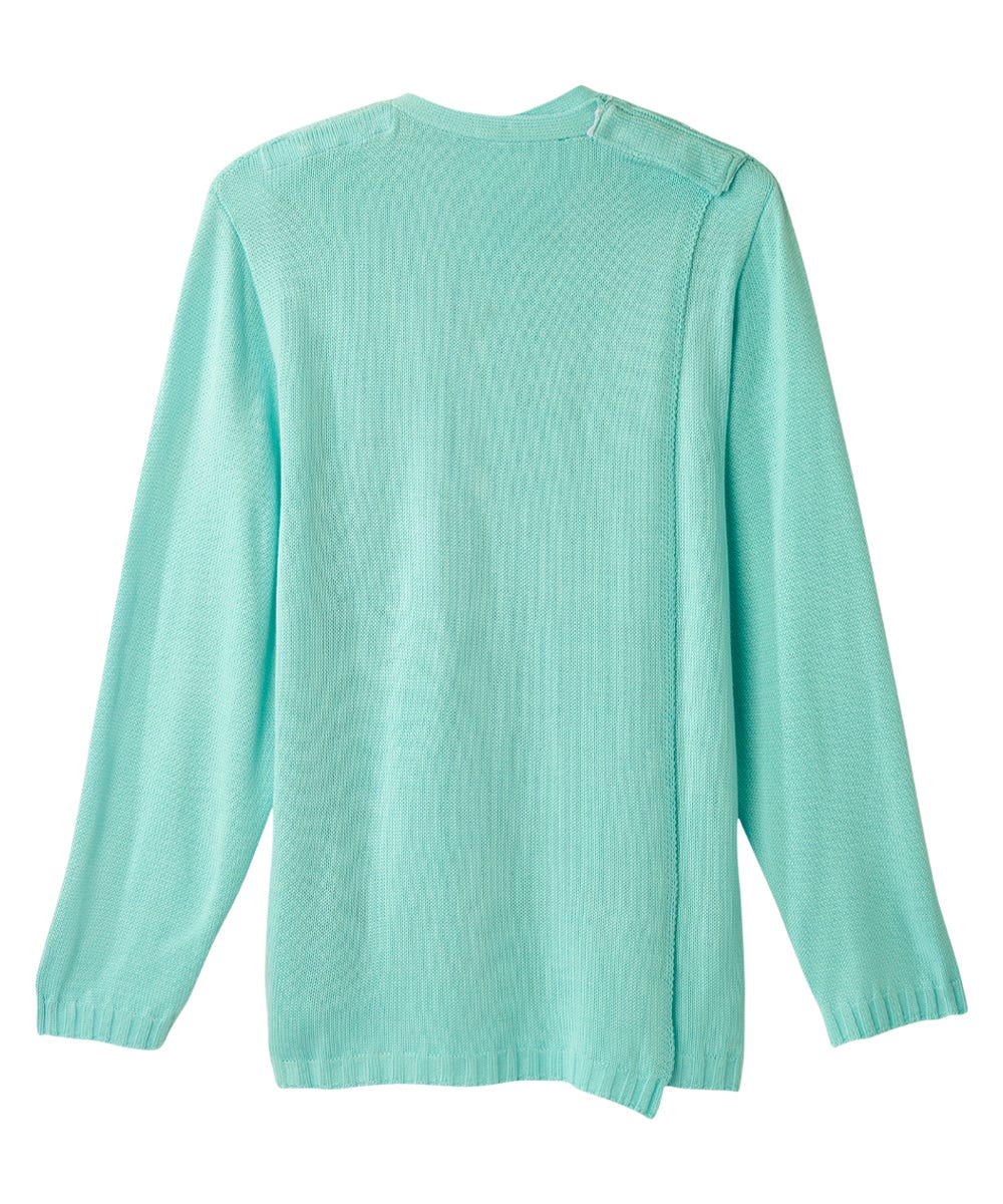 Women's Adaptive Open Back Flower Cardigan