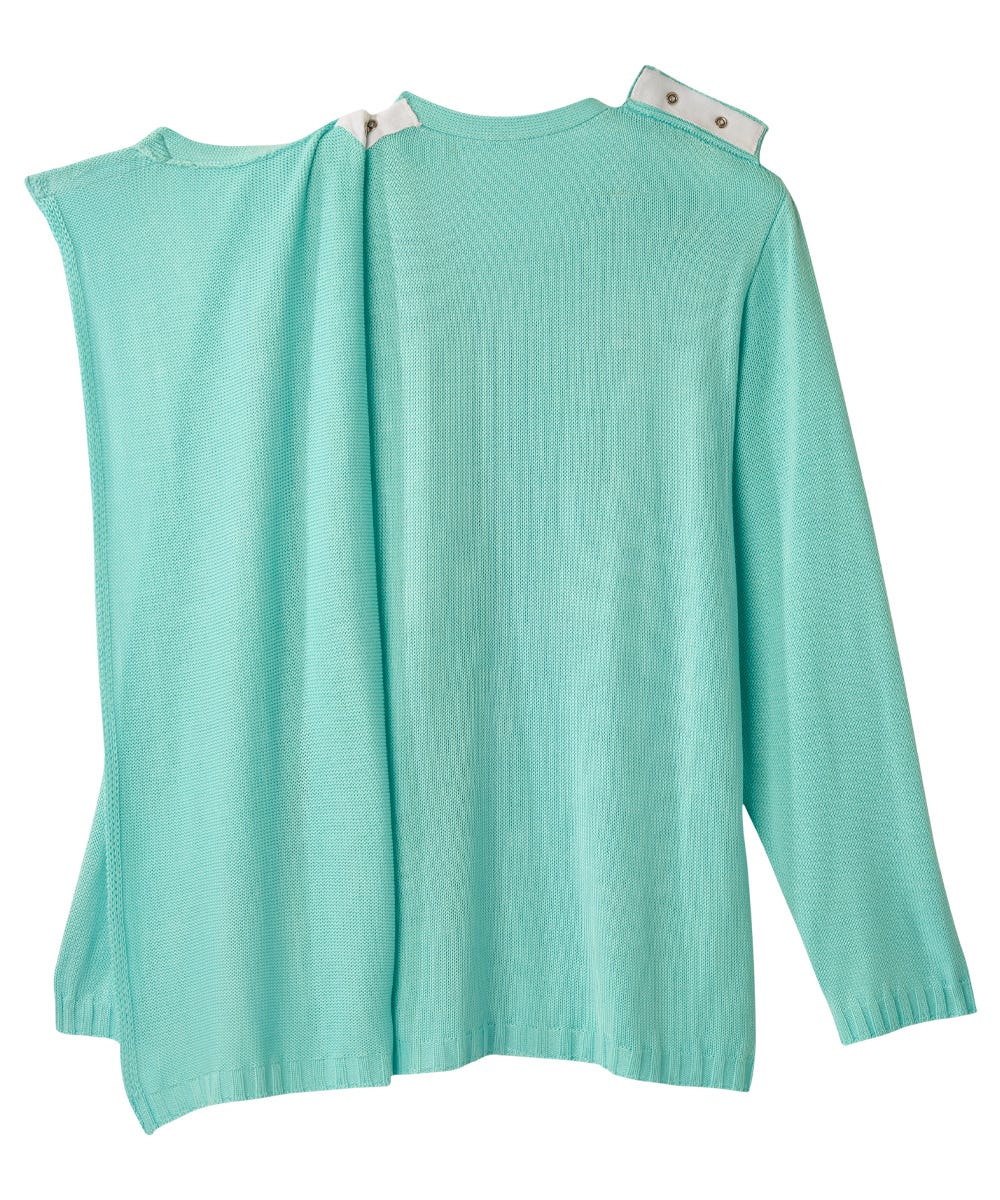 Women's Adaptive Open Back Flower Cardigan