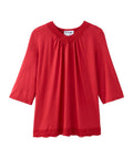 Women's Open Back Lace V-Neck Top
