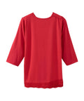 Women's Open Back Lace V-Neck Top
