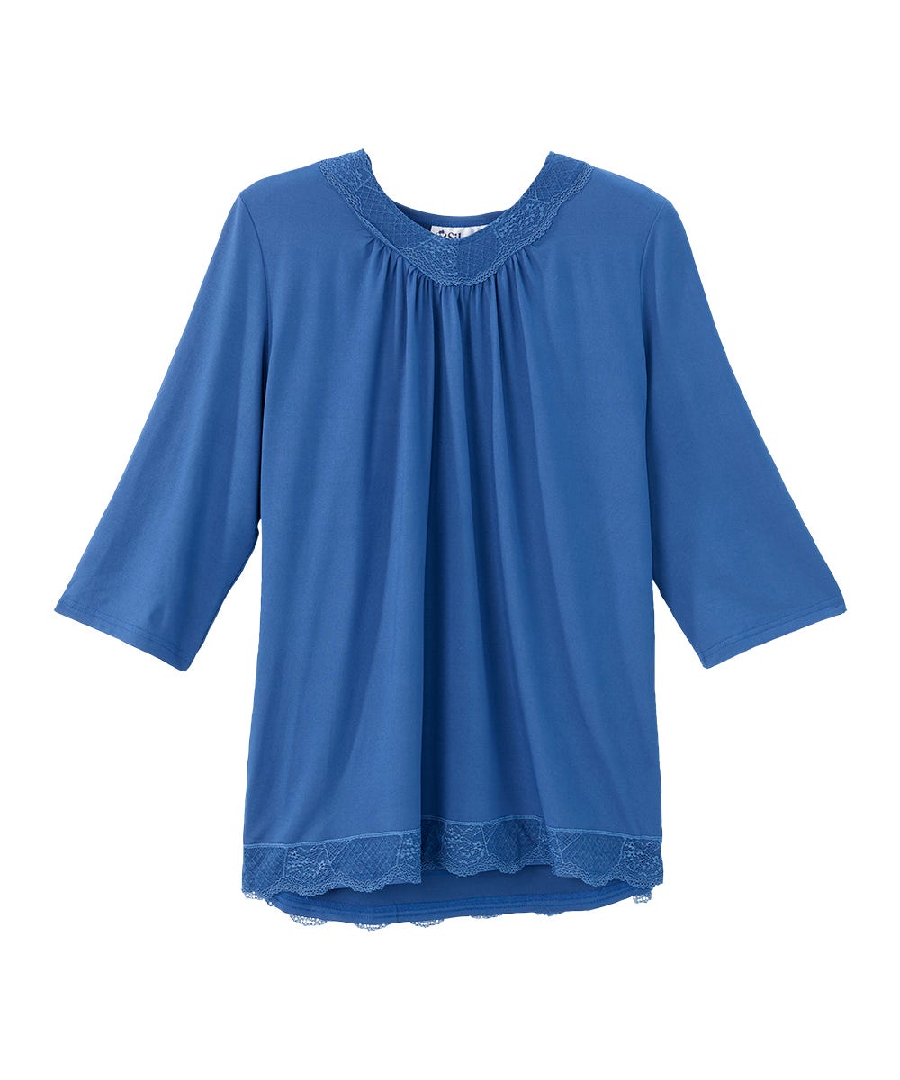 Women's Open Back Lace V-Neck Top