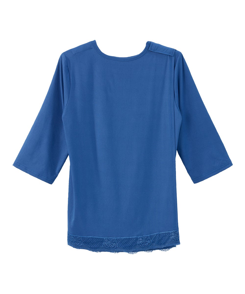 Women's Open Back Lace V-Neck Top