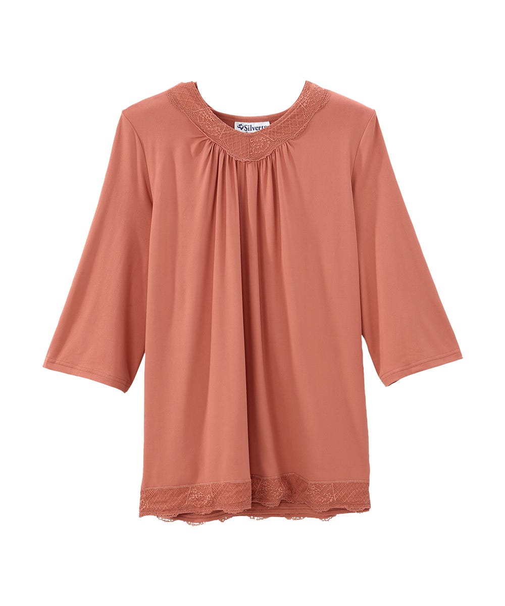 Women's Open Back Lace V-Neck Top