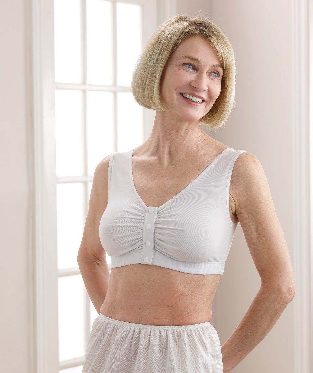 Women's Adaptive Front Snap Closure Bra - Clearance