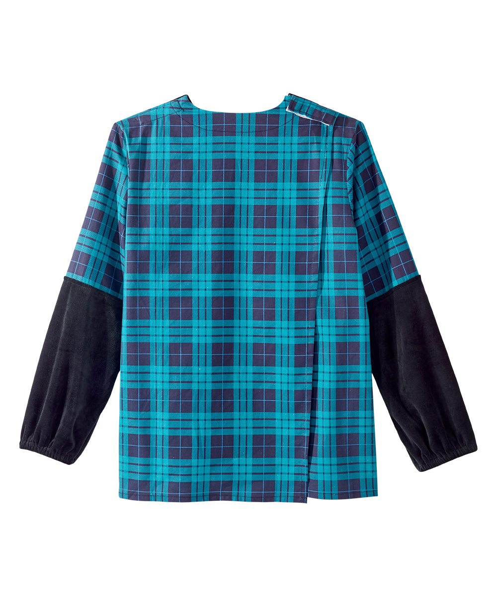 Women's Open Back Embroidered Long Sleeve Blouse