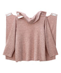 Women's Open Back Cowl Neck Top
