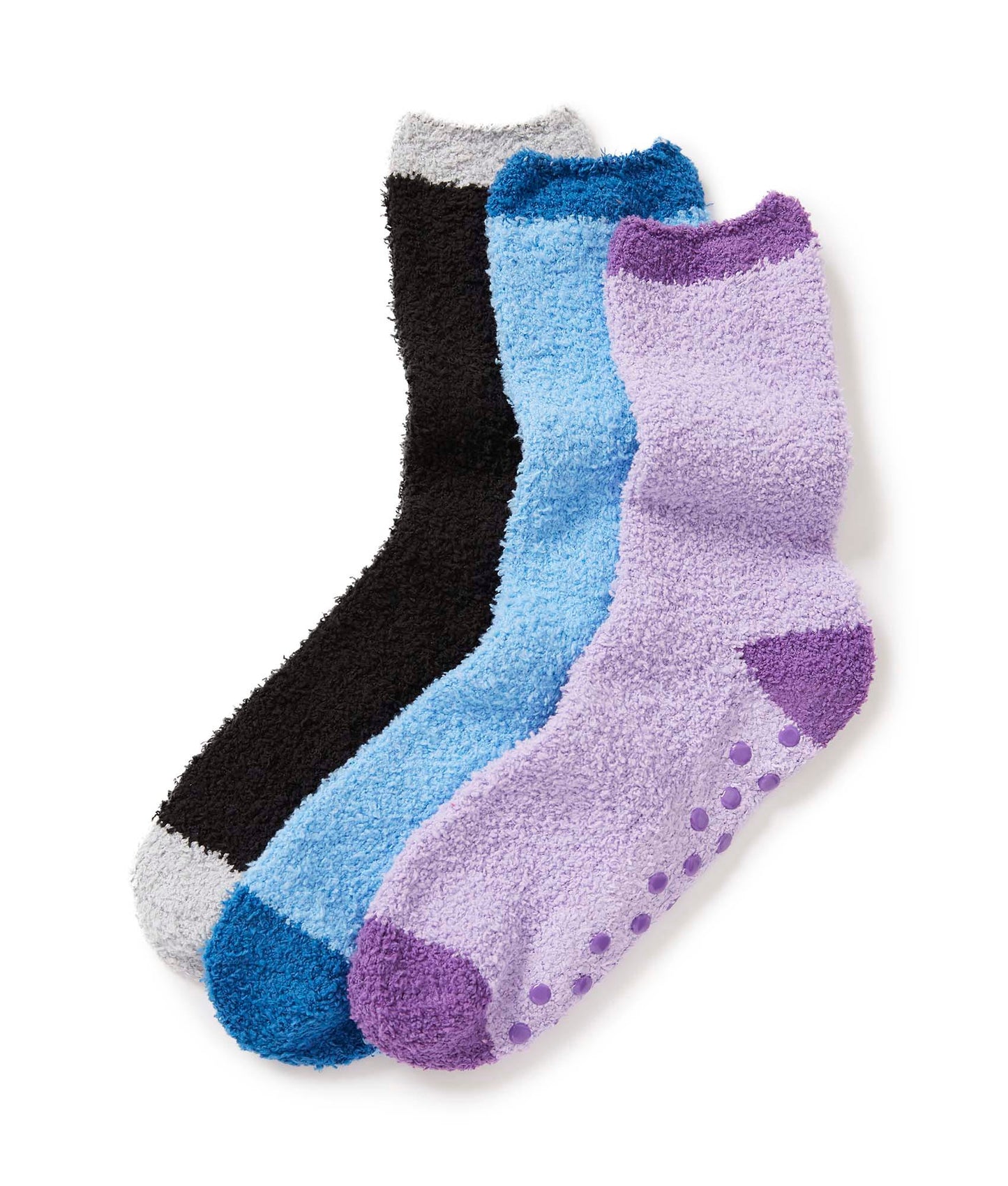 Women's Skid Resistant Slipper Grip Socks (3-Pack)