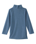 Women's Open Back Textured Turtleneck Top