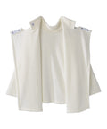 Women's Open Back Textured Turtleneck Top