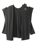 Women's Open Back Embellished Long Sleeve Top