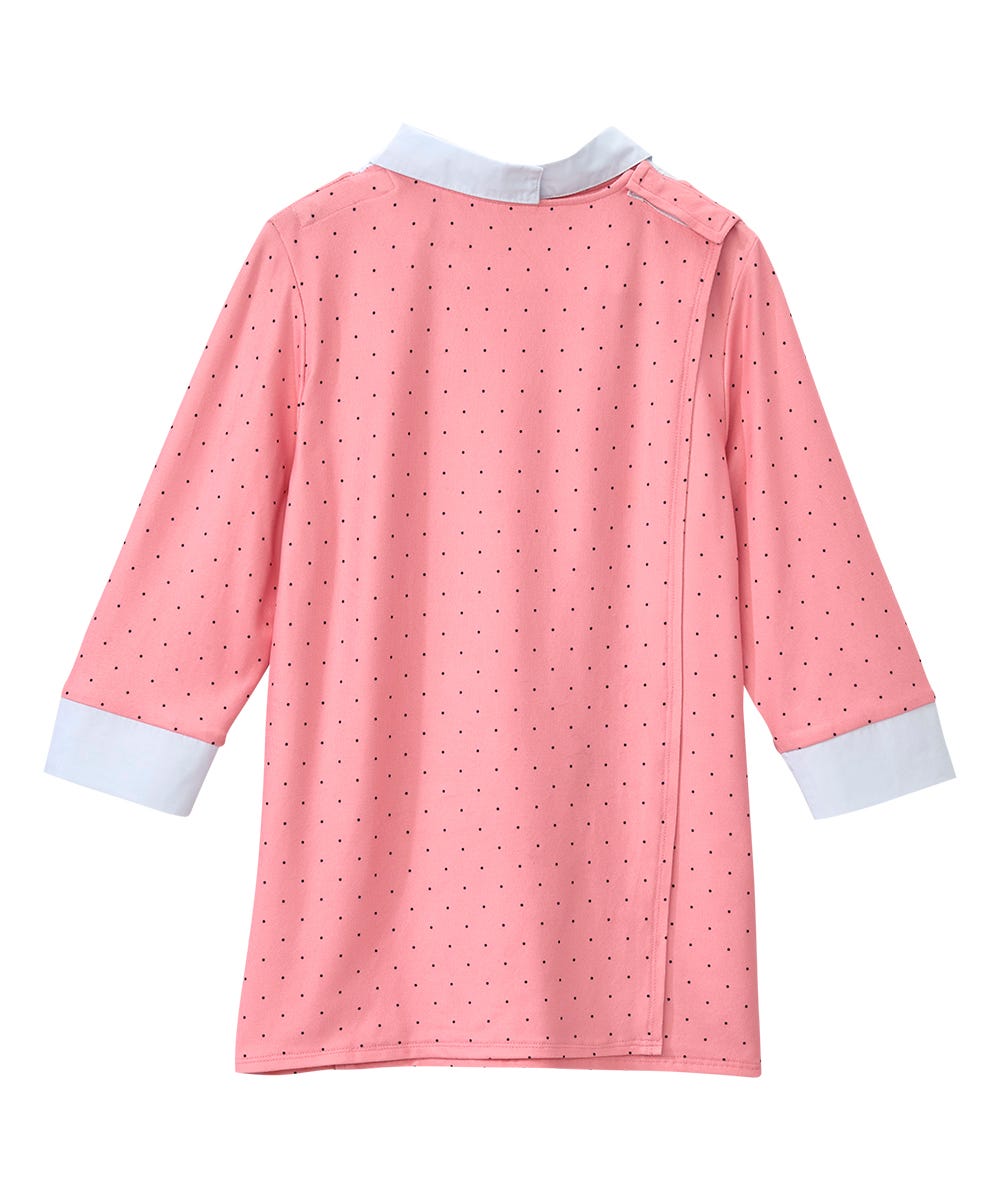 Women's Open Back 3/4 Sleeve Collared Top
