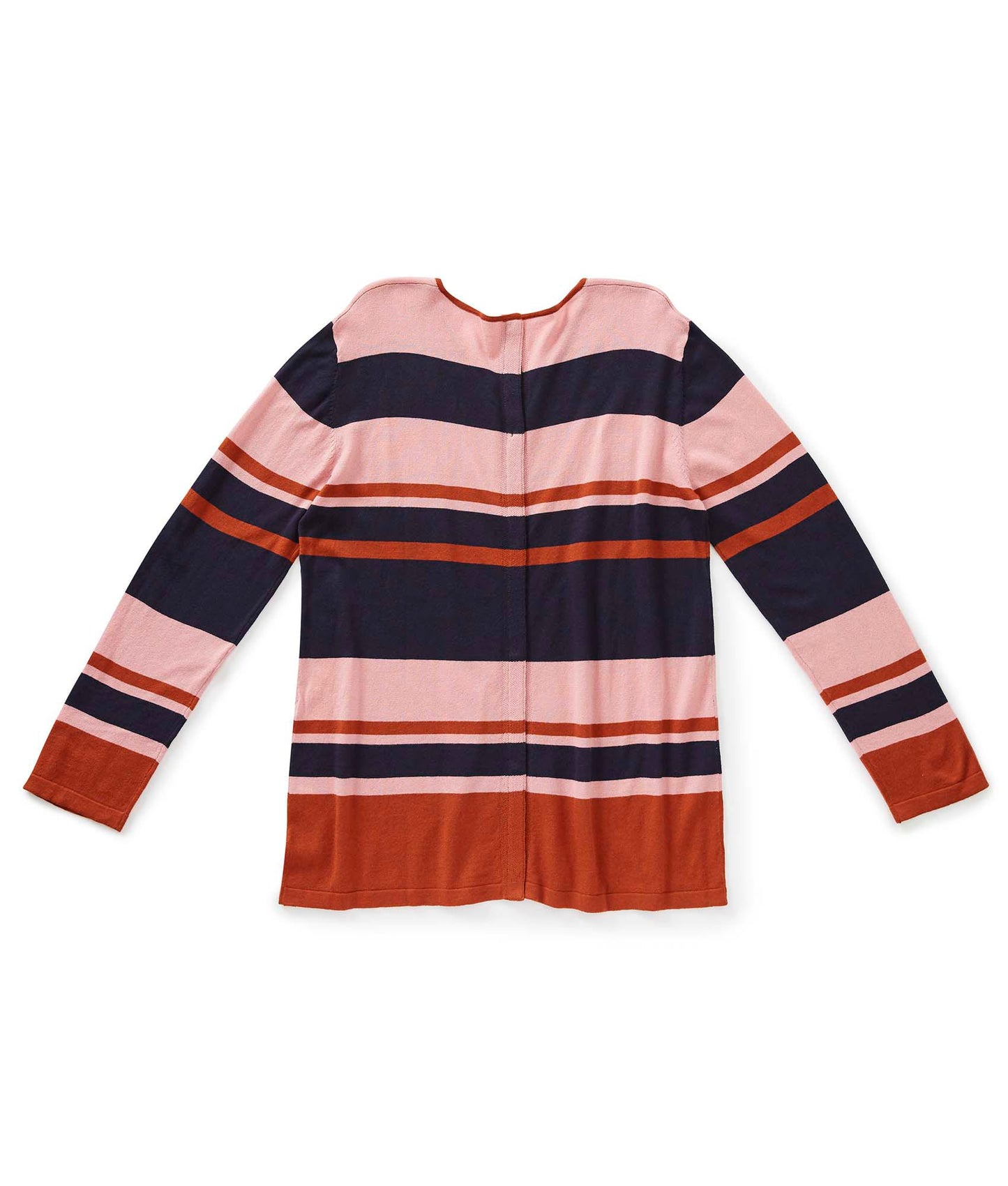 Women's Open Back Striped Sweater