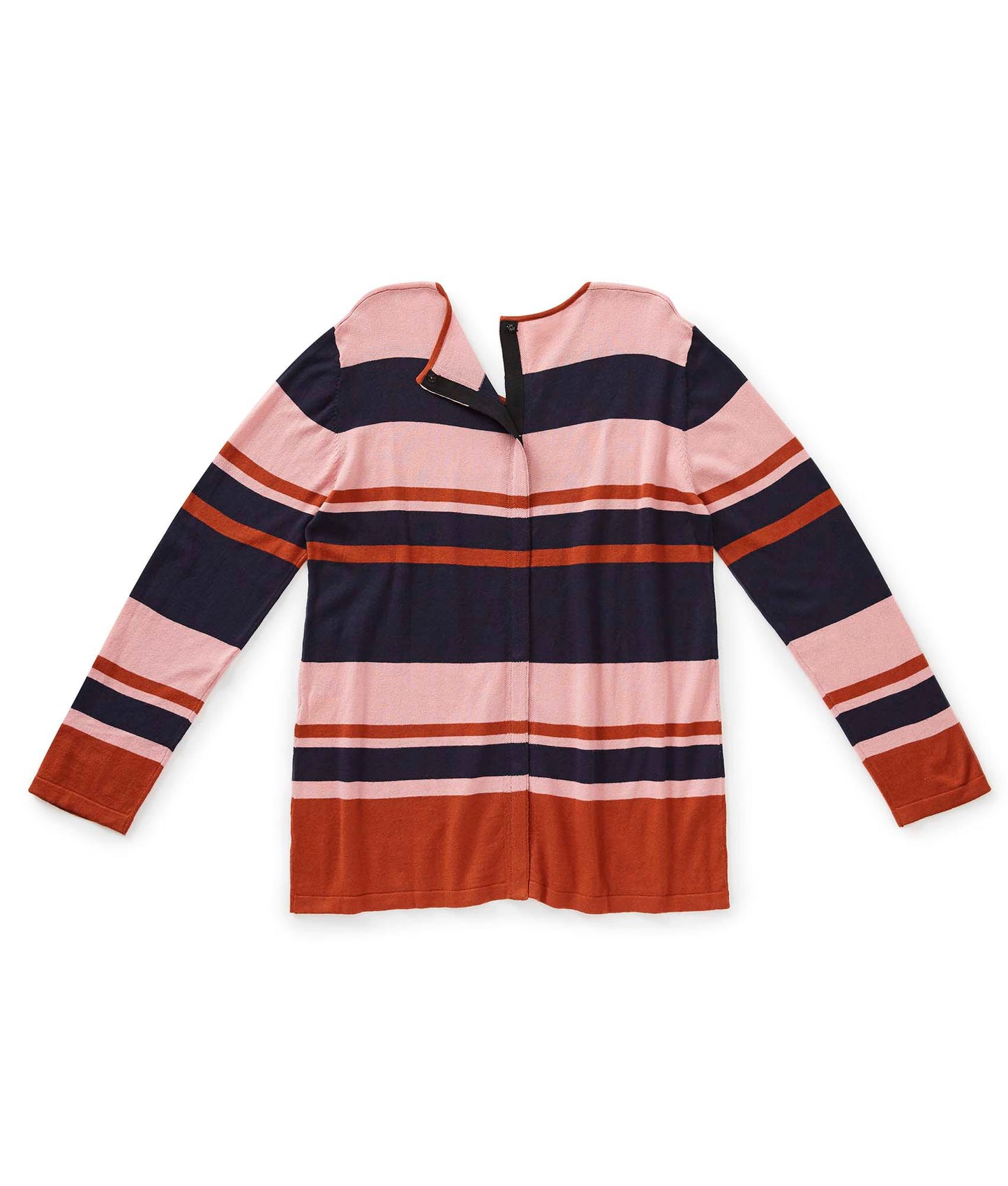 Women's Open Back Striped Sweater