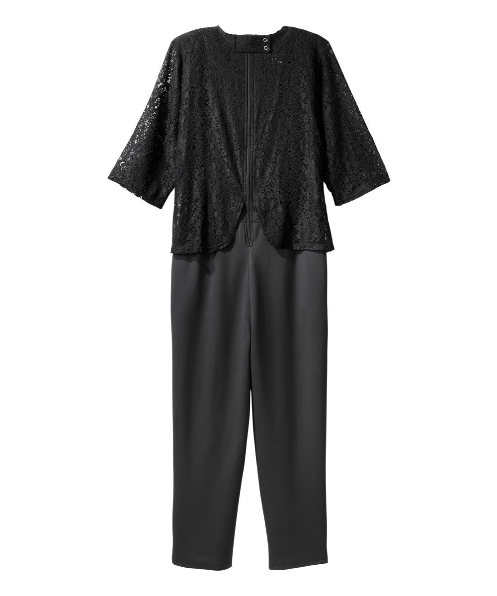 Women's Stay Dressed Jumpsuit with Lace Top - Clearance