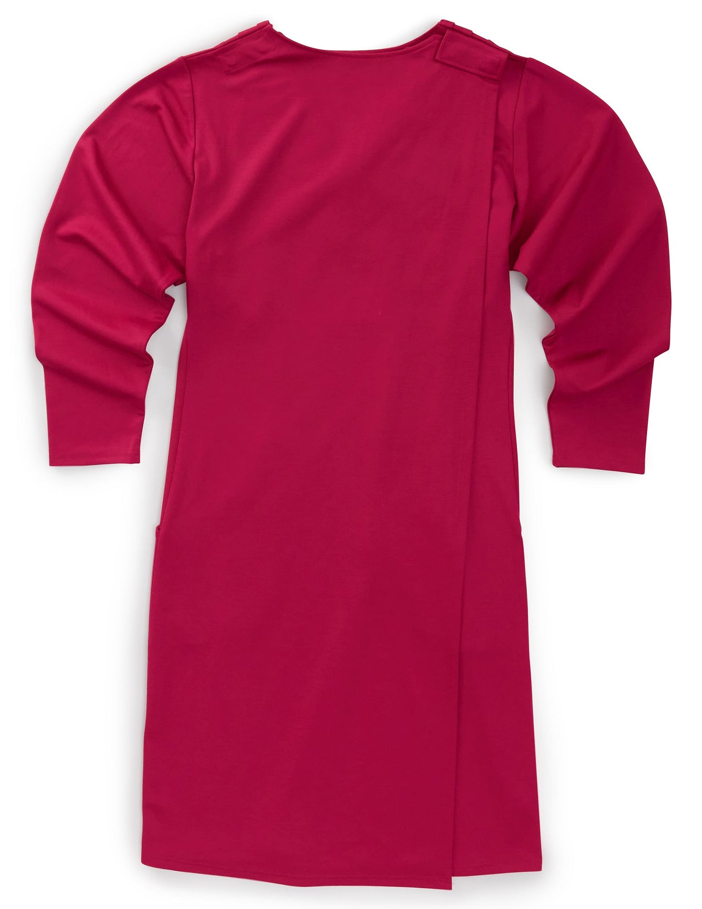 Women's Long-Sleeve Open Back Ponte Dress