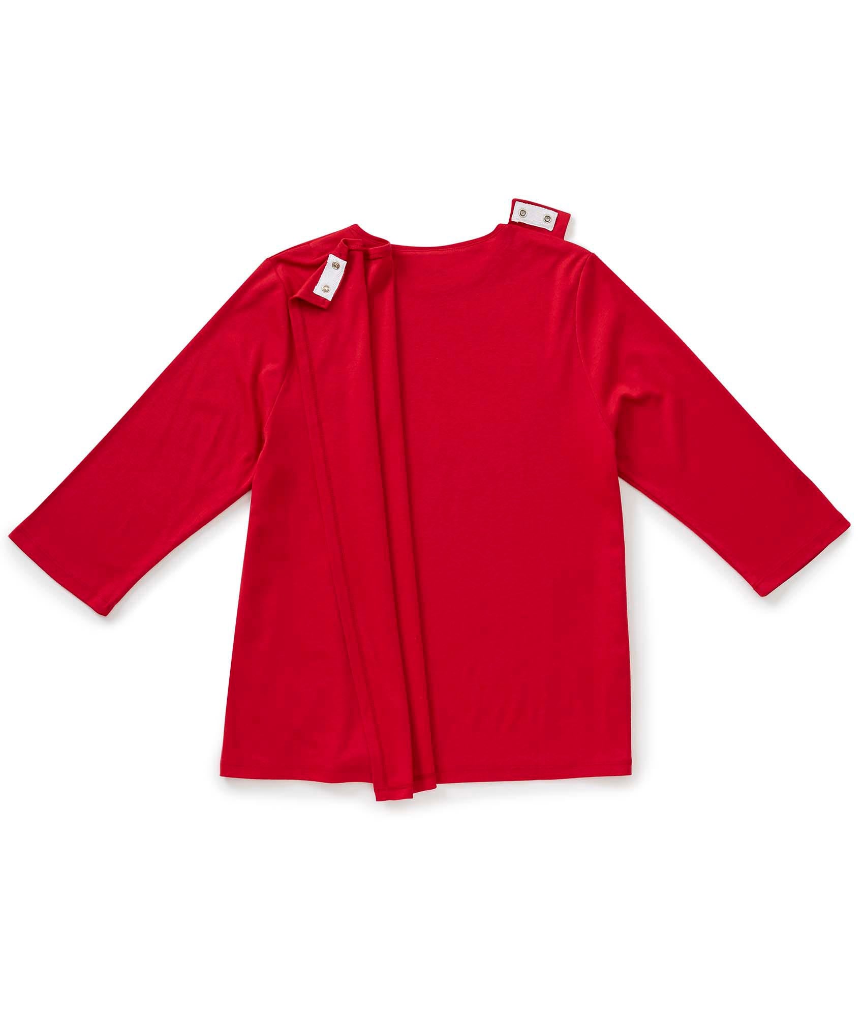 Women's Open Back Seasonal Print Top - Clearance