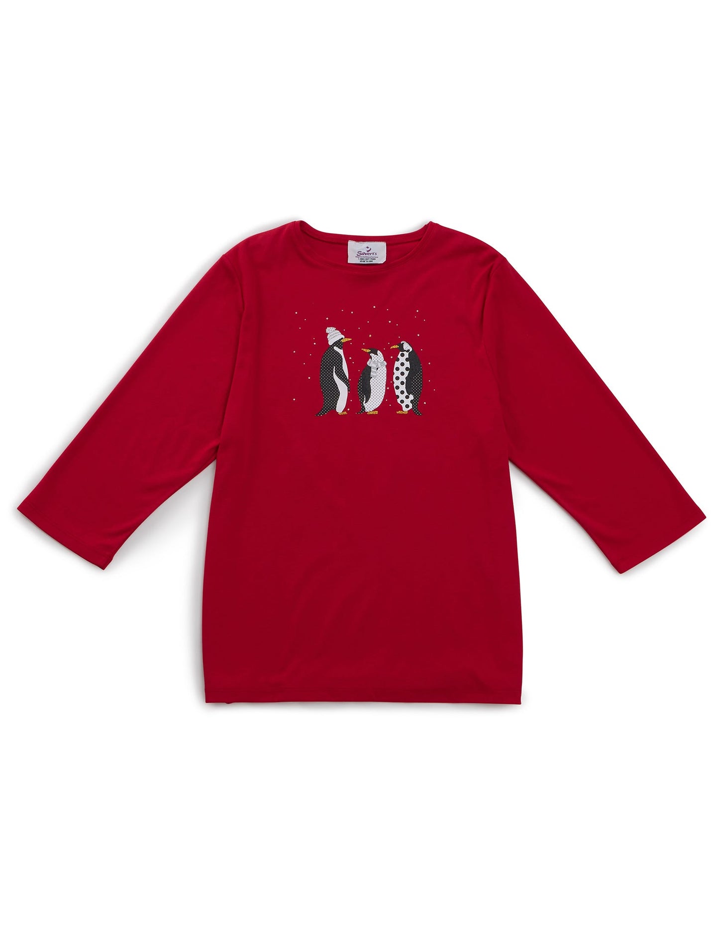 Women's Open Back Seasonal Print Top - Clearance