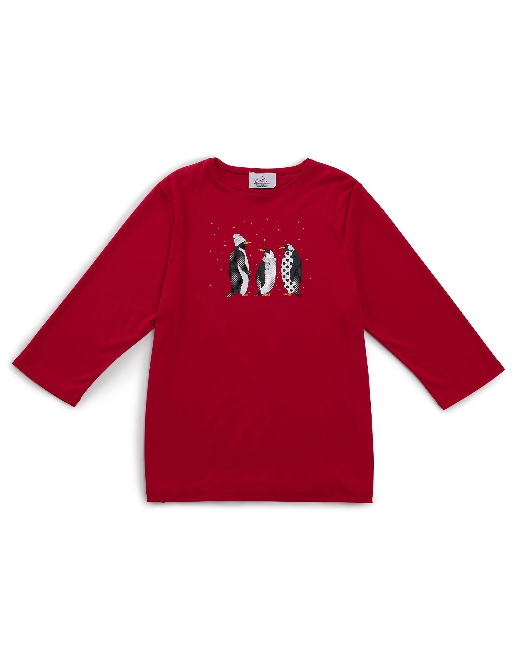 Women's Open Back Seasonal Print Top - Clearance