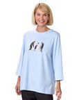 Women's Open Back Seasonal Print Top