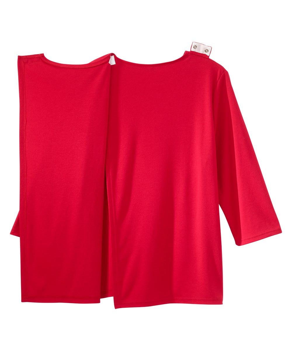 Women's Open Back Seasonal Print Top - Clearance