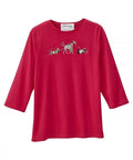 Women's Open Back Seasonal Print Top