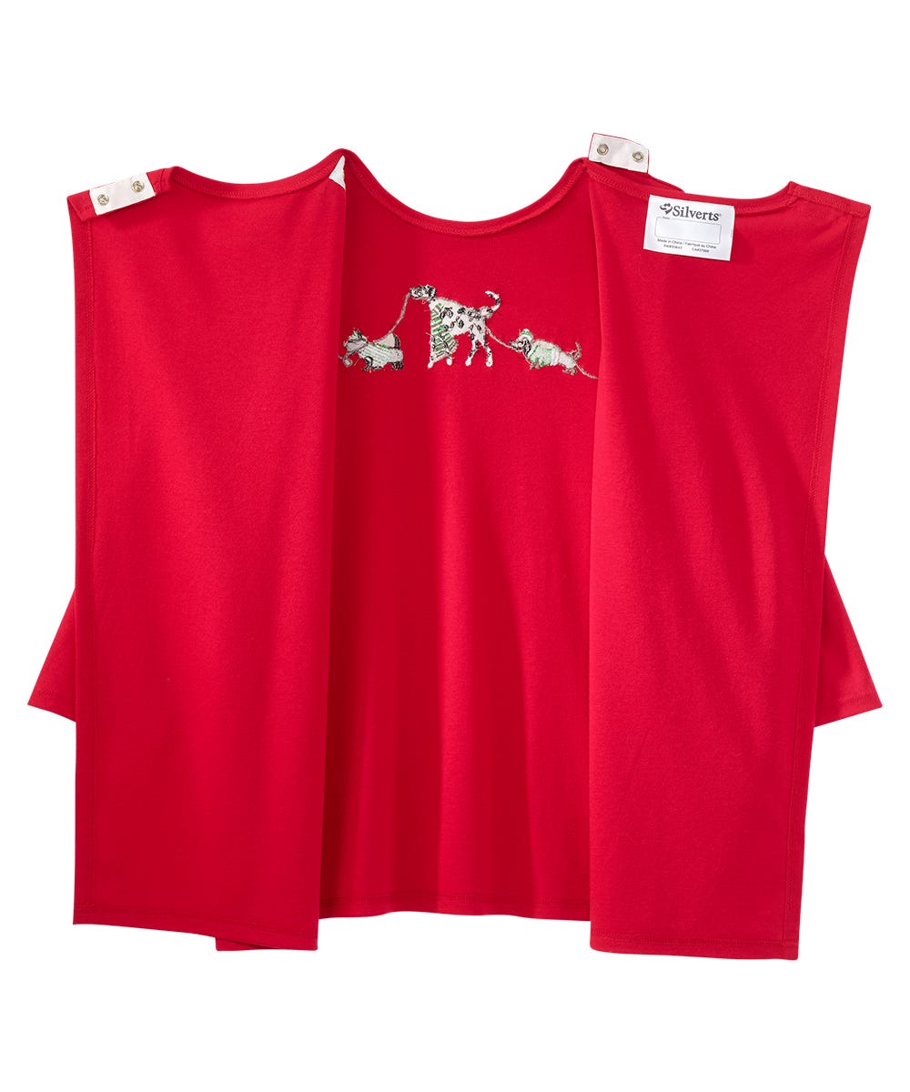 Women's Open Back Seasonal Print Top - Clearance