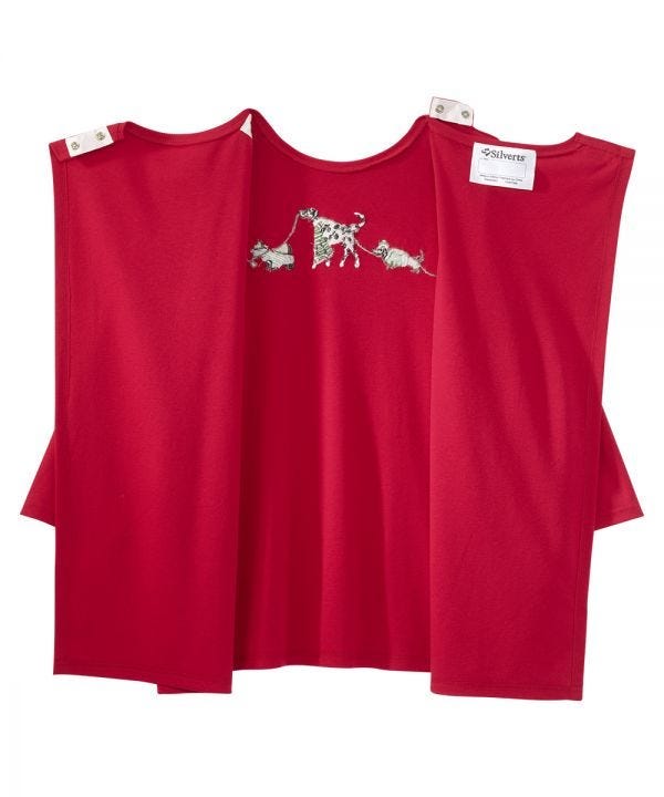 Women's Open Back Seasonal Print Top - Clearance