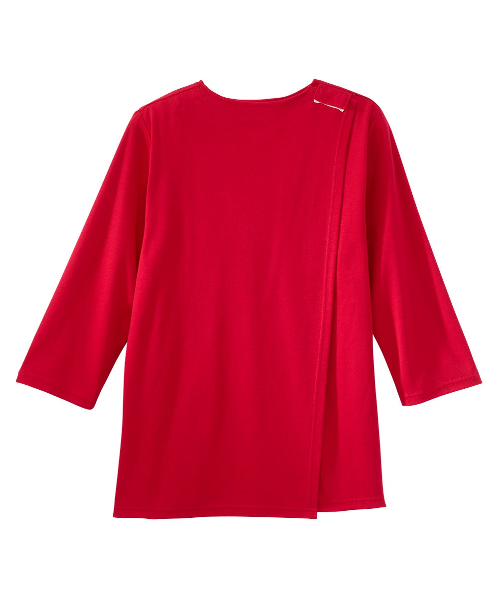 Women's Open Back Seasonal Print Top - Clearance