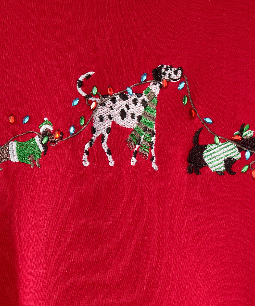 Women's Open Back Seasonal Print Top - Clearance