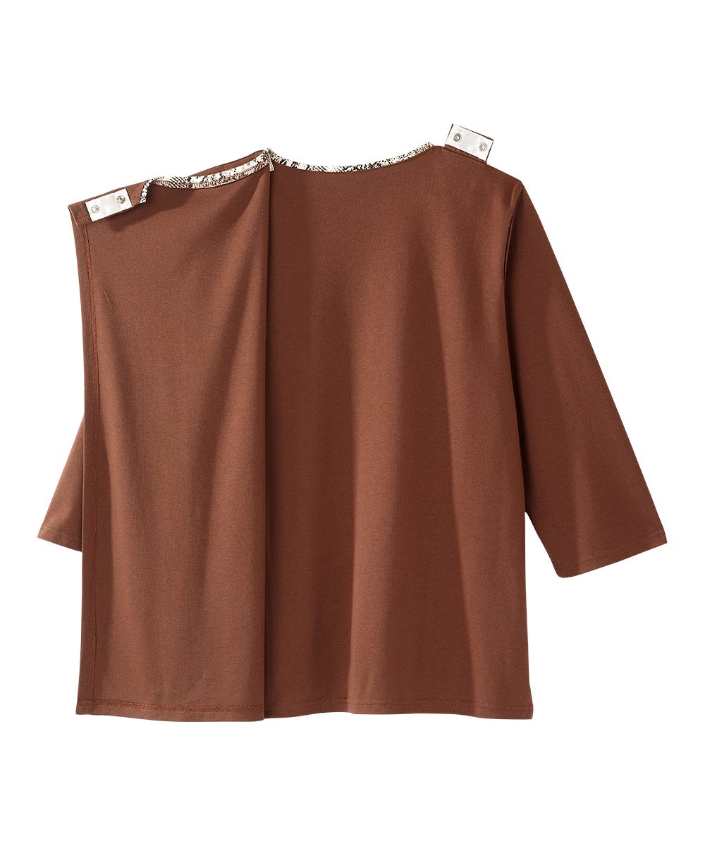 Women's Open Back Patchwork Top