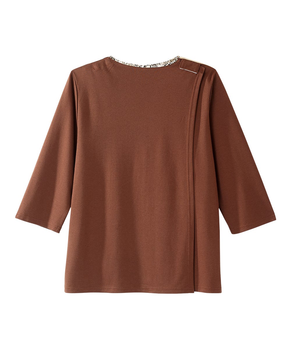Women's Open Back Patchwork Top