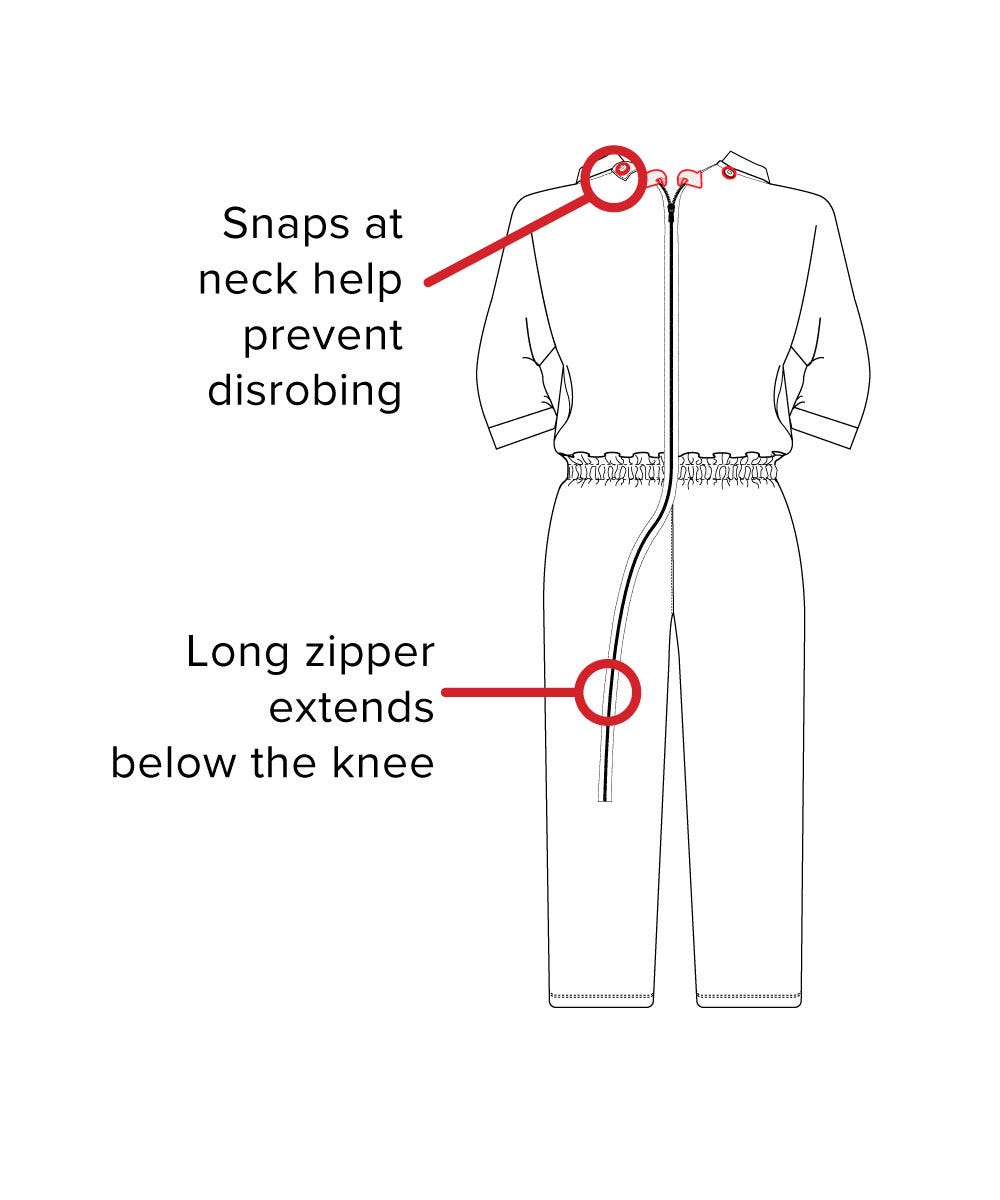 Women's Stay Dressed Jumpsuit with Full Back Zip - Clearance