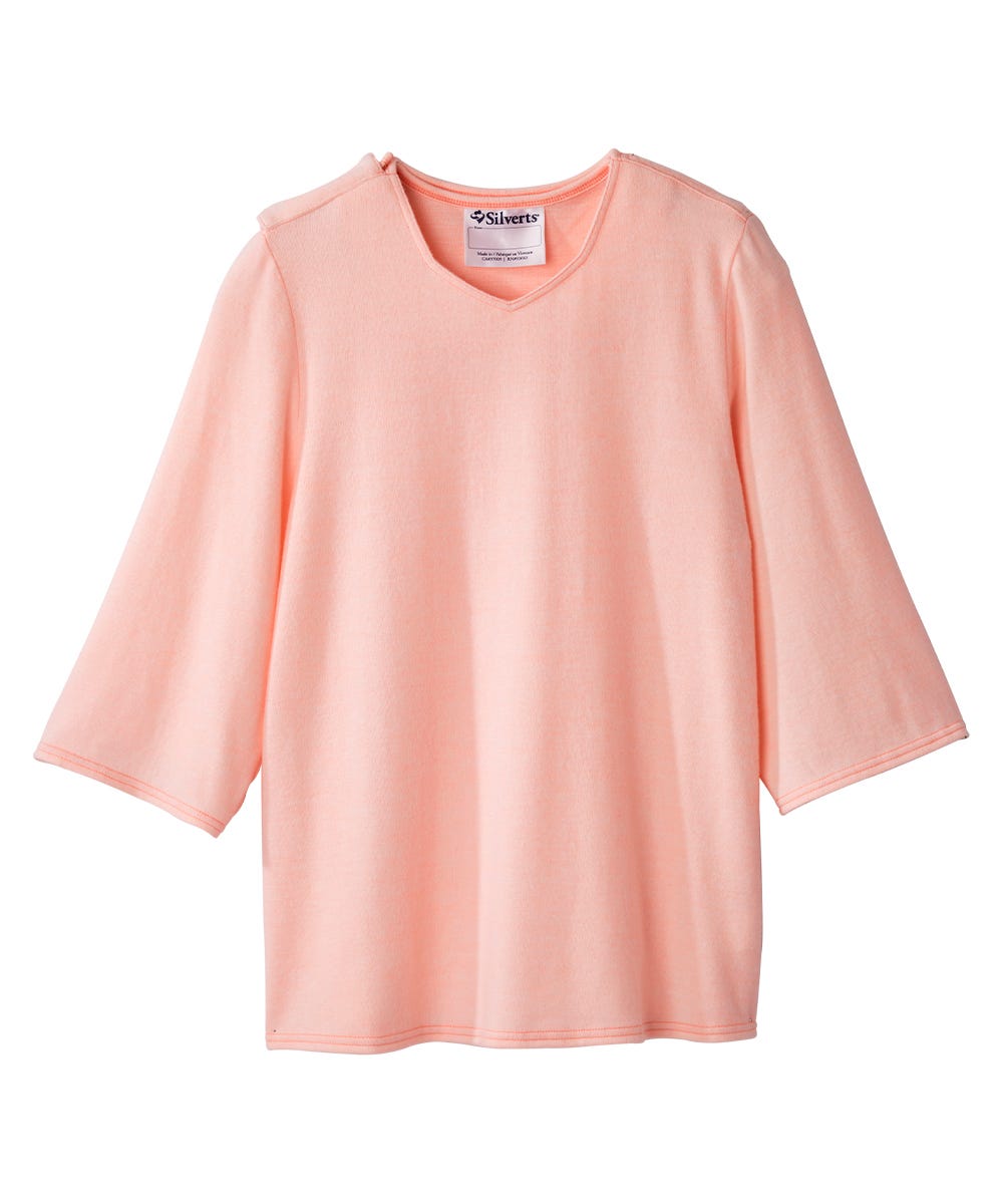 Women's Open Back 3/4 Sleeve Soft Top - Clearance