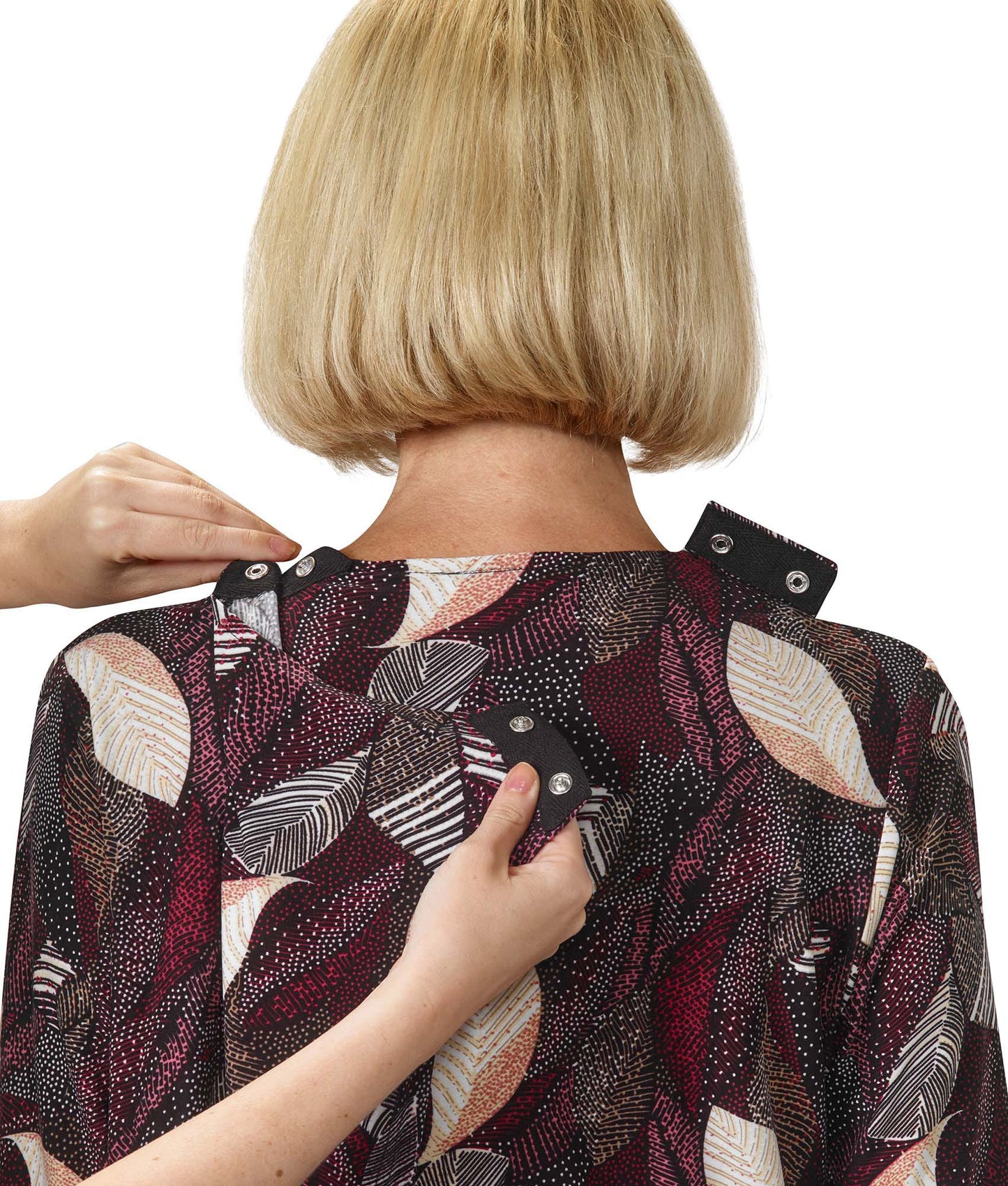Women's Open Back 3/4 Sleeve Twofer Top