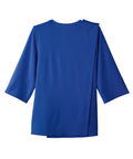 Women's Open Back 3/4 Length Sleeve Top with Embroidery - Silverts 54