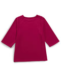 Women's Embroidered Adaptive 3/4 Sleeve Top - Clearance
