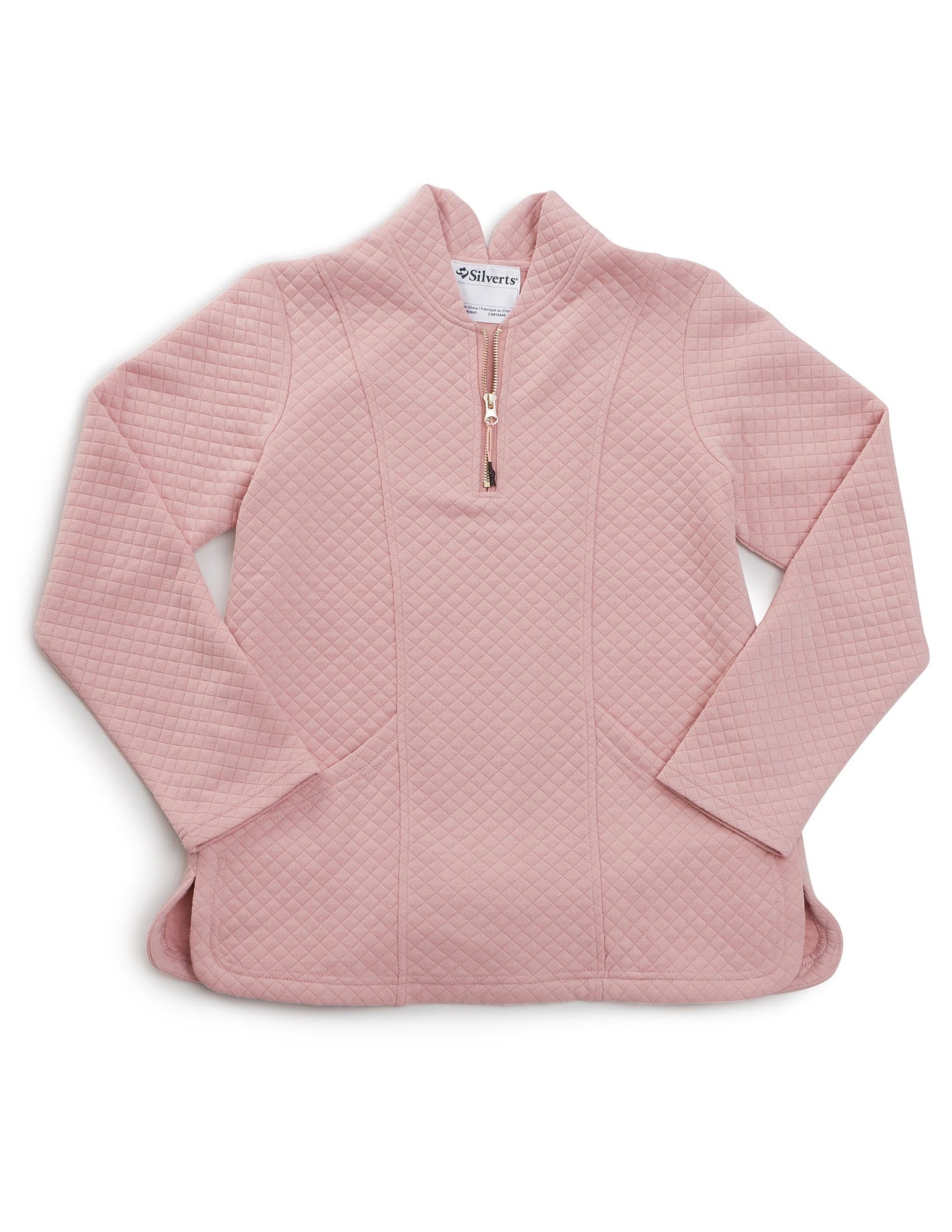 Women's Easy Dressing Open Back Half Zip Track Suit Top - Clearance
