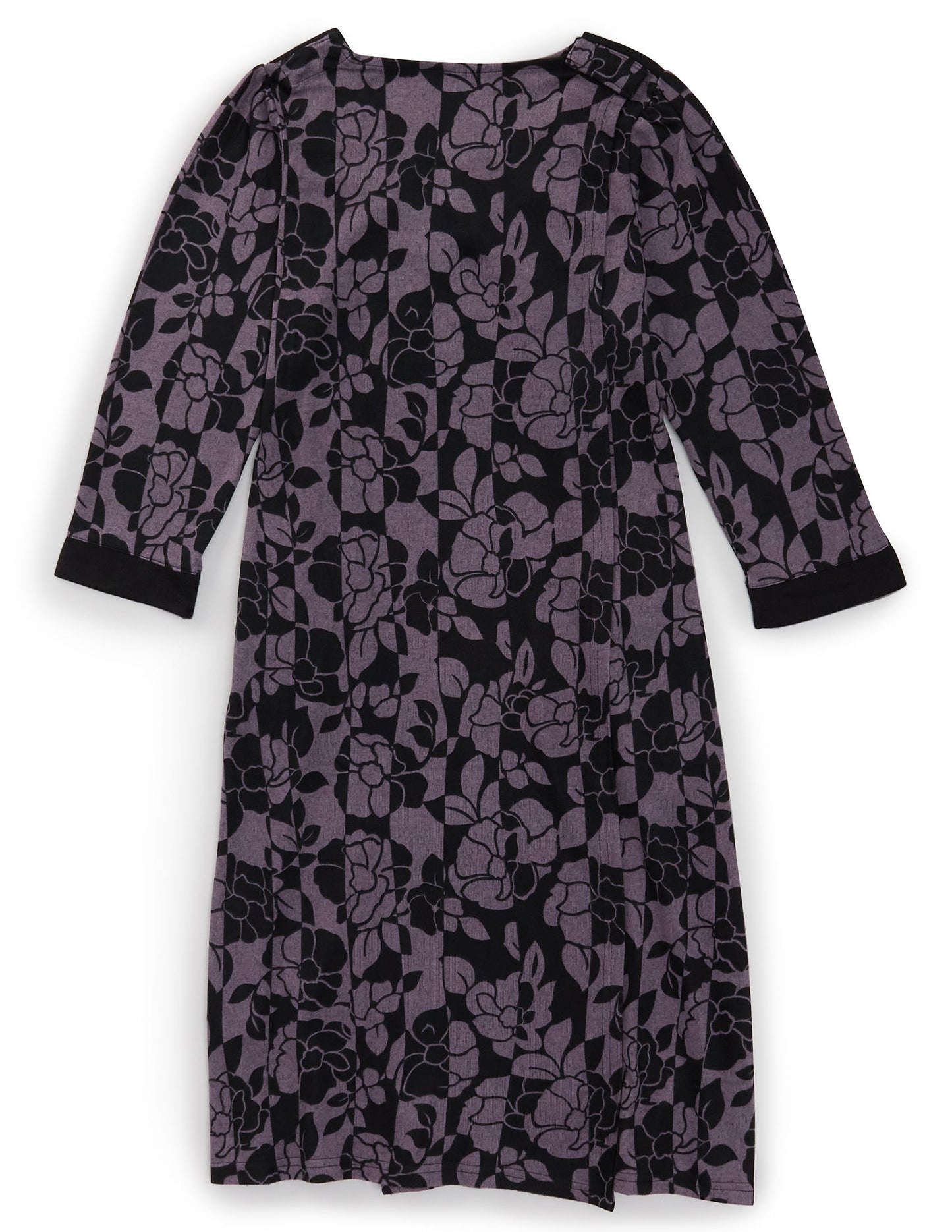 Women's Open Back Sweater Knit Dress Diamond Neckline - Clearance