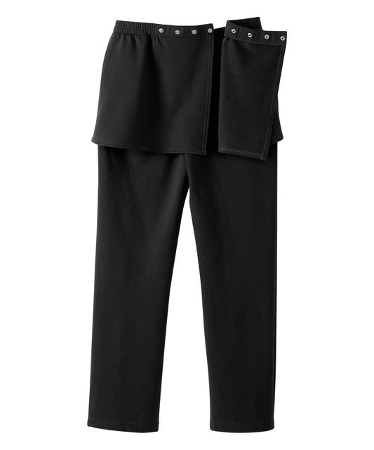 Women's Petite Open Back Fleece Pant - Silverts 2