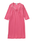 Women's No Peek Hospital & Home Care Gown with Lace Neckline - Clearance