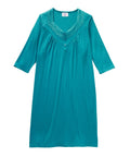 Women's No Peek Hospital & Home Care Gown with Lace Neckline - Clearance