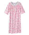 Open Back Knit Nightgown with Lace Trim - Silverts 6