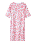 Open Back Knit Nightgown with Lace Trim - Silverts 8